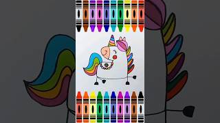 How to Draw a Unicorn 🦄🌈 Drawing and Coloring Easy Step by Step Tutorial [upl. by Spindell516]