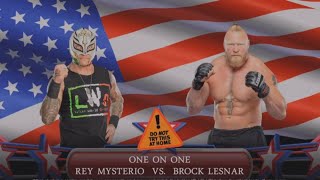 Rey Mysterio vs Brock Lesnar WWE 2K24 [upl. by Nayr]