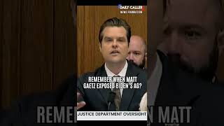 FLASHBACK Matt Gaetz EXPOSES Merrick Garland [upl. by Rozalie823]