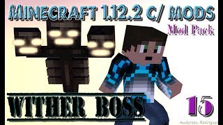 Minecraft 1122 c mods Ep 15 Wither Boss e anel voador ModPack [upl. by Ahsenor]