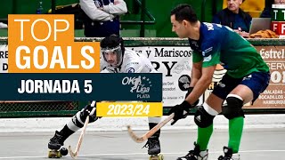 🏒 🥅 GOLS OK LLIGA PLATA 202324  JORNADA 5️⃣ [upl. by Etnauq]