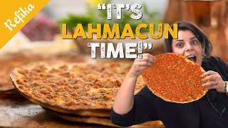 How to Make Crunchy LAHMACUN At Home 😋 One of The Best Turkish Foods  Perfect for PIZZA Lovers [upl. by Elstan]