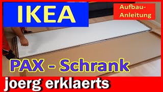 Montageanleitung Ikea Pax Schlafzimmer Schrank Aufbau Komplement Tutorial No 415 [upl. by Seuqramed]