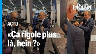 «Ça rigole plus hein »  la «blague» d’Eric Zemmour fusil pointé vers la presse [upl. by Muhcon824]