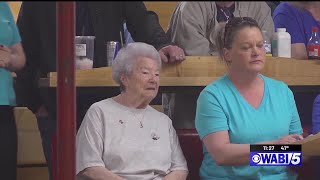 Baileyville’s Betty Troiani continues 64year candlepin bowling career [upl. by Chemosh877]