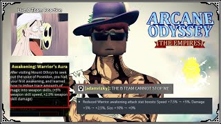 quotWarrior Recieved more Nerfs will it still cookquot Arcane Odyssey PvP [upl. by Sadoff]