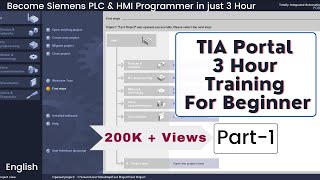 TIA Portal  3 Hour Complete Training For Beginner  Part1  English [upl. by Pirali]