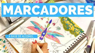 Como pintar con marcadores a base de alcohol [upl. by Elwaine]