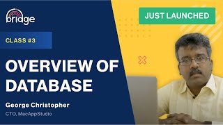 Class 3  Overview of Database What is a database how does it store data amp 4 major db operations [upl. by Ivor48]