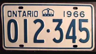 ONTARIO LICENSE PLATE HISTORY 19032007 [upl. by Yatnoj]