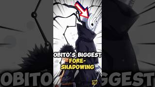 Did You Know About Obitos ForeShadowing 😞  shorts ytshorts shortsindia naruto obito [upl. by Hakceber]