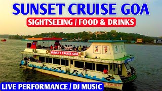 Sunset Cruise in Goa  Goa Cruise Party  Paula Cruise  Night Cruise  River Cruise Goa  Goa Vlog [upl. by Matejka]