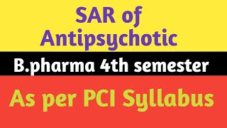 SAR of Antipsychotic drugs SAR of phenothiazine  medicinal chemistry bpharma4th semester [upl. by Fritz958]