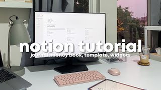 cara bikin jurnal di notion  persiapan semester 2  cara salin template notiontambah widget [upl. by Polk395]