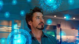 Tony Stark Discovers a New Element Scene  IronMan 2 2010 Movie CLIP HD [upl. by Trotter]