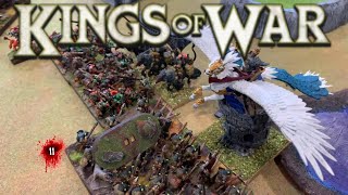 Kings of War Shirecon Round 2 Goblins vs Kingdoms of Men Battle Report [upl. by Bernard239]