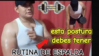 😱😱RUTINA DE ESPALDA 🏋️ GYM EN CASA TIENES QUE VER ESTE ESTOS EJERCICIOS 🏋️ [upl. by Suired140]