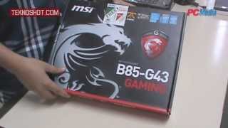 MSI B85G43 Gaming  Unboxing  Review by PC Media Teknoshot [upl. by Fadiman]