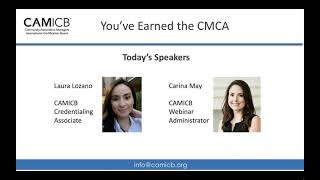 The CMCA Recertification Process  Keeping Your CMCA Up and Stress Level Down [upl. by Ylime]