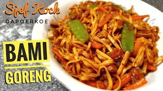 Bami Goreng Maken  Bami Goreng Recept  Mie Goreng  Fried Noodles  Indische Keuken [upl. by Atikram745]