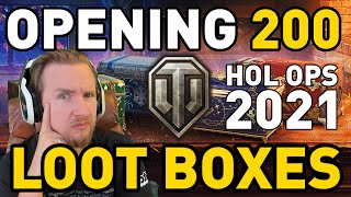 Opening 200 Loot Crates in World of Tanks  Holiday Ops 2021 [upl. by Chader]