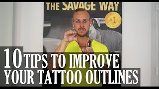 How To Tattoo Outlines And Improve Your Outlines [upl. by Vinny]