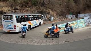 Yercaud Hairpin bend Bus amp Bike Van Travelling Hills Road Salem [upl. by Ahsauqal]