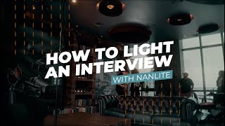 How to Light an Interview  with Nanlite [upl. by Anawqahs634]