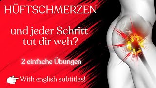 Übungen bei Hüftschmerzen  Hüftbeuger dehnen  hilft gerade auch bei Koxarthrose [upl. by Dhiren571]