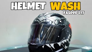 Faseed 817 Helmet Wash 🧼  Venom Maintenance 🧑‍🔧 [upl. by Thorrlow]