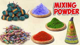 Mixing All Diwali Firecracker Powder  Shocking Results [upl. by Aihselef467]