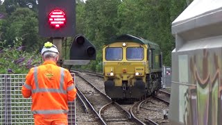 6M60 Hanson Ardingly to Wembley 66606 amp 66619 at Haywards Heath and Copyhold Jnc 17amp19th July 23 [upl. by Uri983]