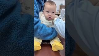 Baby Vaccine action at hospital 🏥 and funny 😂 baby love cute family babygirl happy funnyvid [upl. by Gavette134]