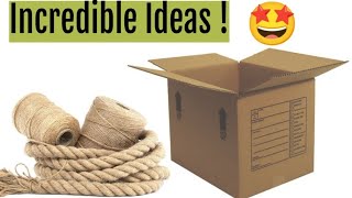 Wow Incredibly beautiful ideas from waste cardboard boxes  Youll be amazed to see the result [upl. by Ynnelg264]