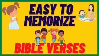 SHORT BIBLE VERSES for CHILDREN  PART 1  EASY to MEMORIZE  with DIFFERENT LANGUAGES TRANSLATION [upl. by Ashlan672]