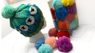 HOW TO MAKE A POM POM FOR BABY HATS [upl. by Aina835]