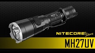 Nitecore MH27UV 1000 Lumens Rechargeable Flashlight w Ultraviolet LED [upl. by Eckardt87]