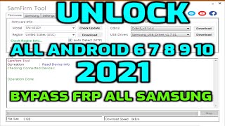 SamFirm Tool v131 Bypass Frp All Samsung All Android 678910 By MTP Mode  Latest Updates 2021 [upl. by Rein]