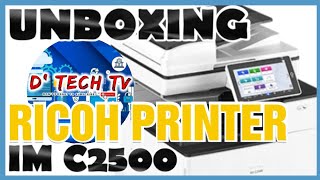 UNBOXING RICOH MACHINE IM C4500  DTech TV [upl. by Ynohtnaed]