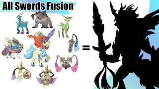 All Swords Pokémon Fusion Gen 1  8  Weapons Pokémon Fusions  Max S [upl. by Magdalene]