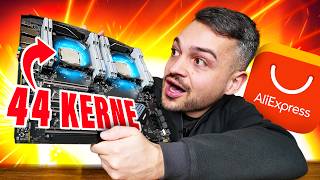 WTF Wir bauen den 44Kern AliExpress Gaming PC GamingSchrott [upl. by Murrell455]