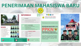 Penerimaan Mahasiswa Baru Magister PPKN FIS UNJ [upl. by Aynod]