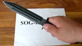 SOG Fusion Fixation Dagger Knife FX10 Demonstration [upl. by Yadsnil457]