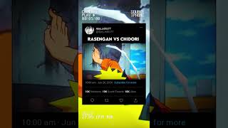 rasengan vs Chidori 😨😱 narutoeditz anime naruto narutoshippuden viral sasuke animeedit [upl. by Remlap]