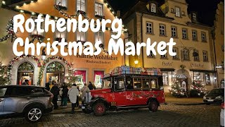 Rothenburg ob der Tauber Christmas Market virtual tour in 4K Fascinating Romantic Road Germany [upl. by Erodasi]