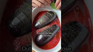 Recette  aubergine gratinée façon hasselback dragqueen recipe recettefacile auberginen gratin [upl. by Engleman]