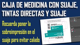 Caja de medicina con suaje y tintas directas [upl. by Neysa]