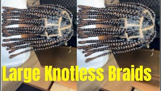 Large Knotless Braids [upl. by Greg65]