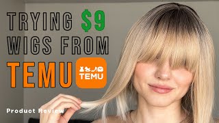 Trying 9 Wigs From TEMU 😬 Product Review [upl. by Denby5]