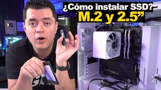 Cómo instalar un SSD M2 o 25quot en tu PC FACILMENTE y Particionar o clonar disco [upl. by Ellehcyt]